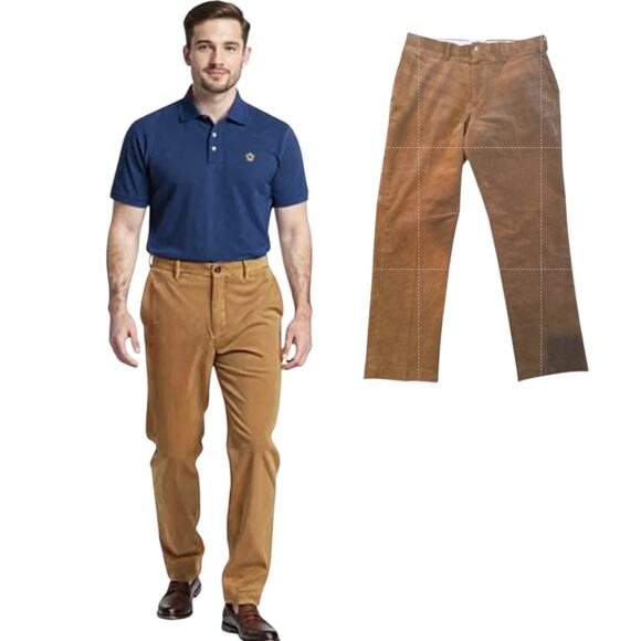 Polo Ralph Lauren Classic Fit Corduroy Pants Men's 36 x 32 Brown Straight - Picture 1 of 15